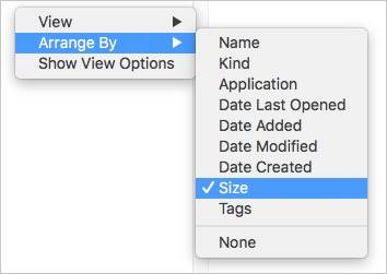 the context menu is opened