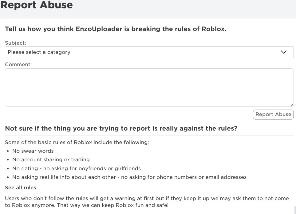 report abuse
