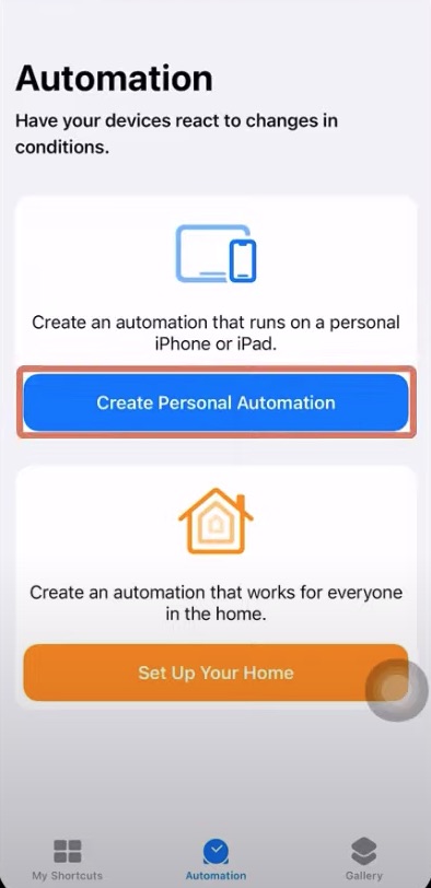 create personal automation