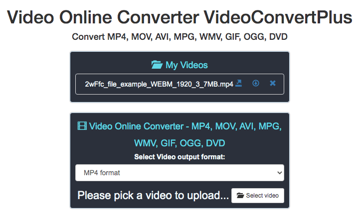 upload webm to chrome app