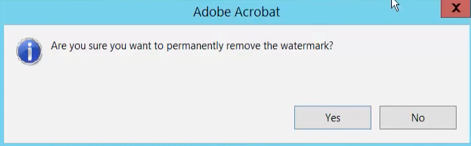remove watermark from pdf adobe3