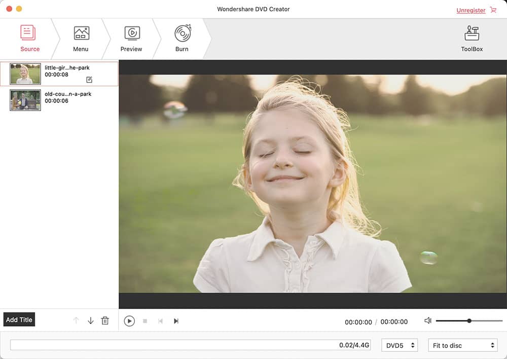 wondershare dvd creator