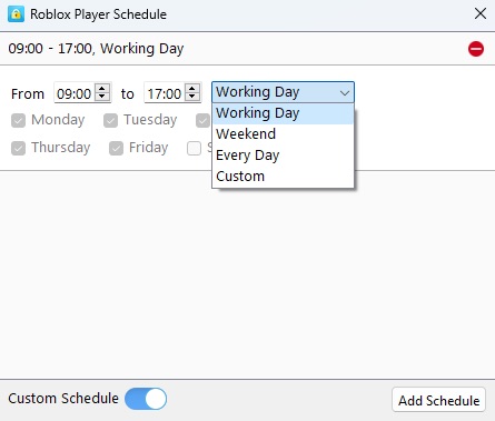 set time limits on Roblox