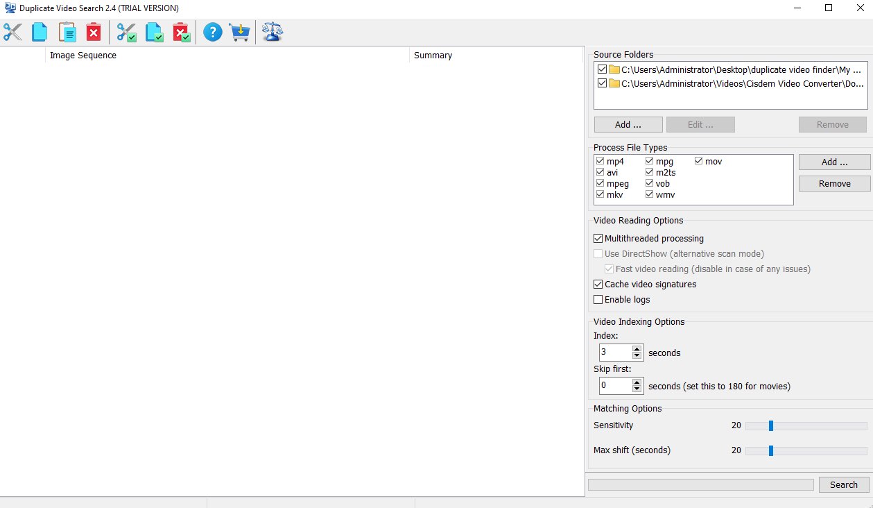 Duplicate Video Search
