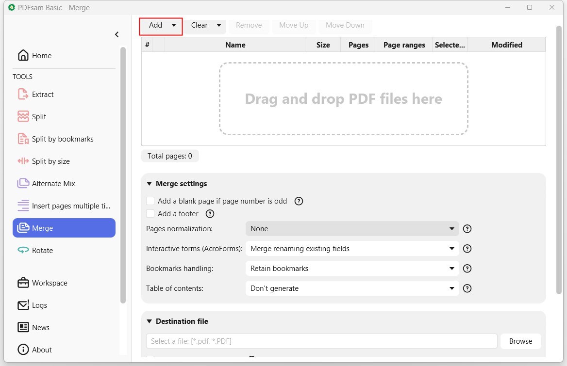 combine pdf withour adobe pdfsam02