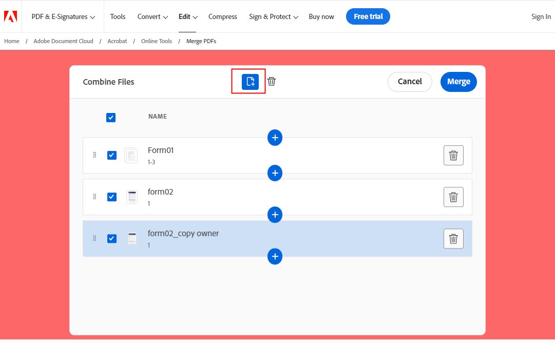combine pdf files without adobe02