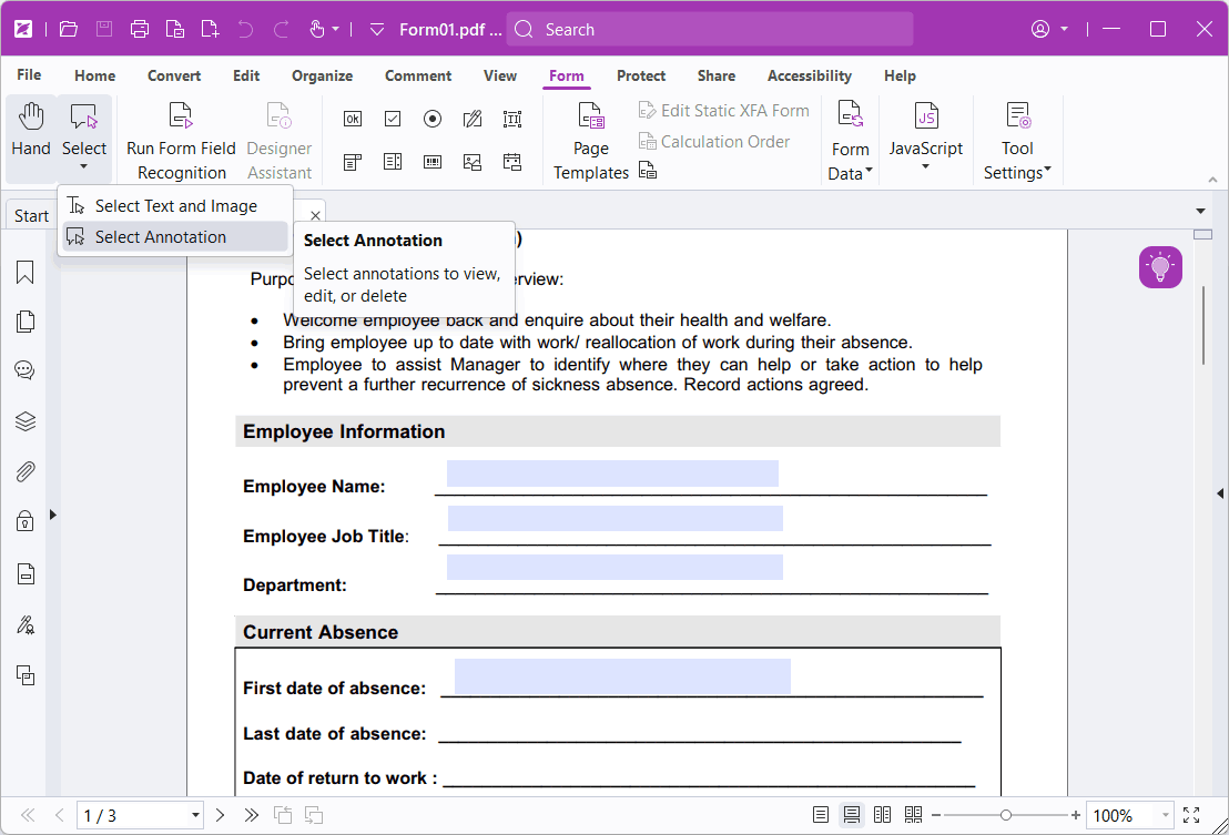 remove fillable fields from pdf foxit02