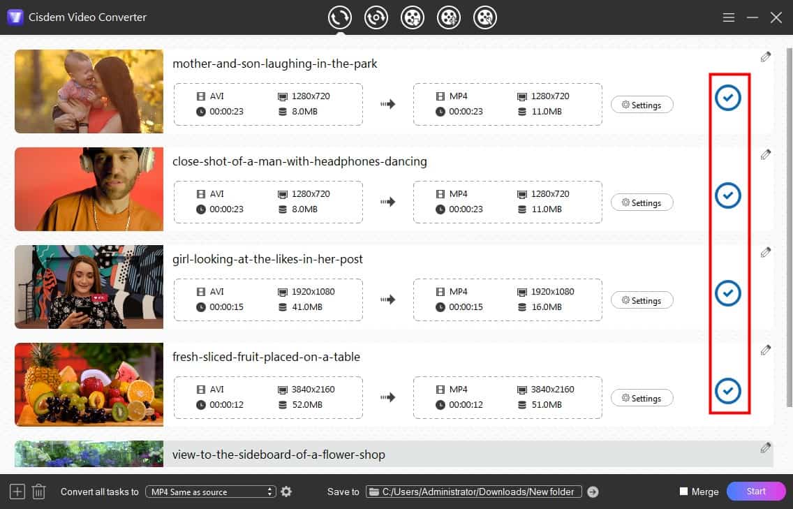 convert avi to mp4 windows 10