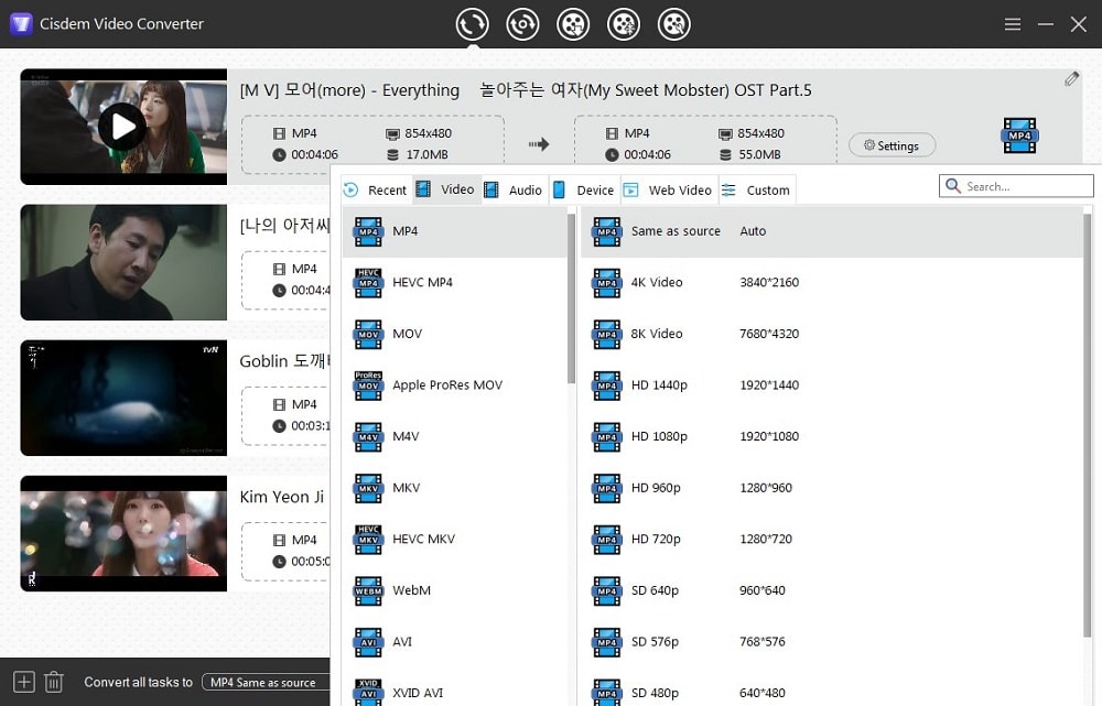 convert kdrama to other formats