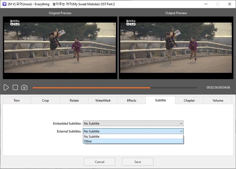 add external subtitles