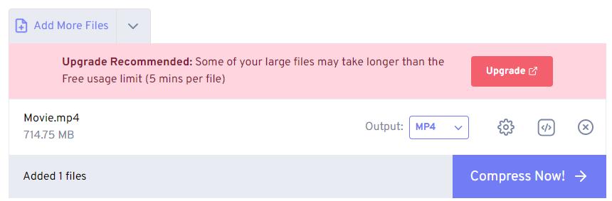 online video compressor