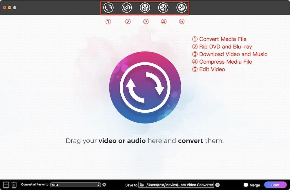 cisdem convert interface
