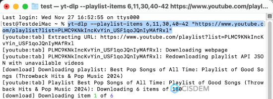 download partial playlist