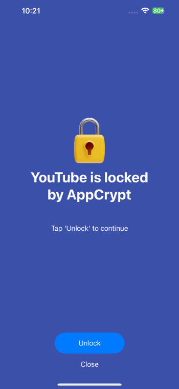 a screen with a message indicating access to YouTube is blocked
