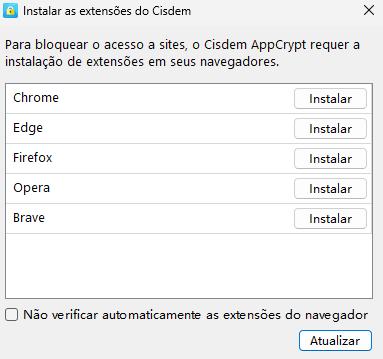 instalar extensões