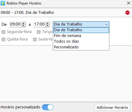 definir o tempo de bloqueio para o jogo