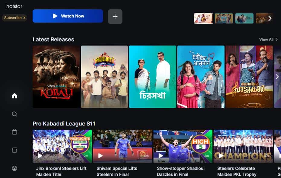 Hotstar movie site