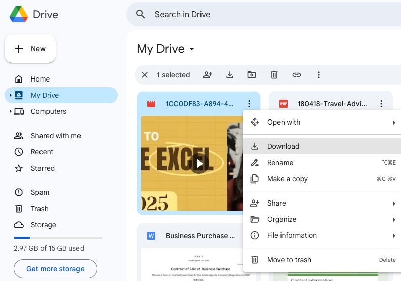 recover clipchamp google drive