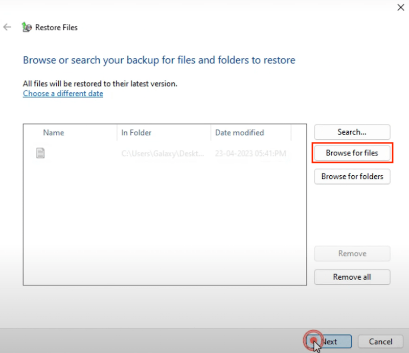backup and restore 03