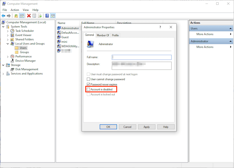 enable admin account 02