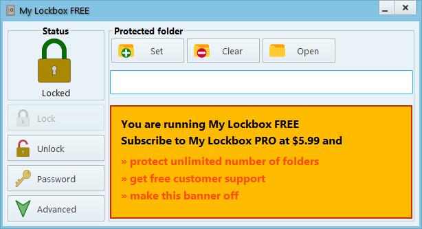 My Lockbox main window