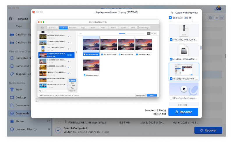 restore downloads folder cisdem 03