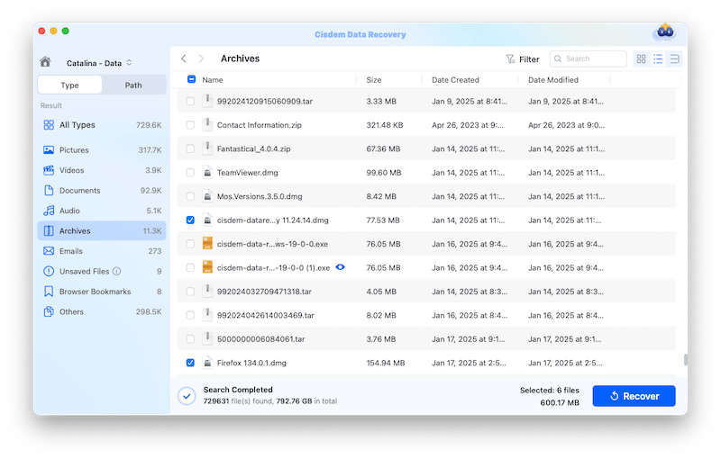 restore downloads folder cisdem 05