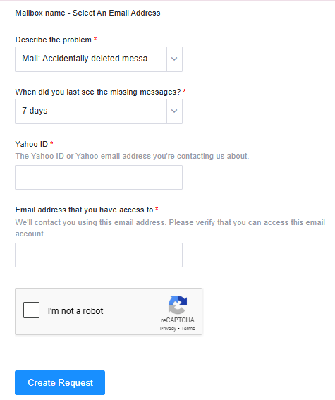 how to recover old yahoo emails support04