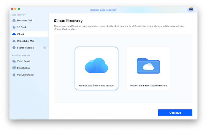 recover icloud photo cisdem 01