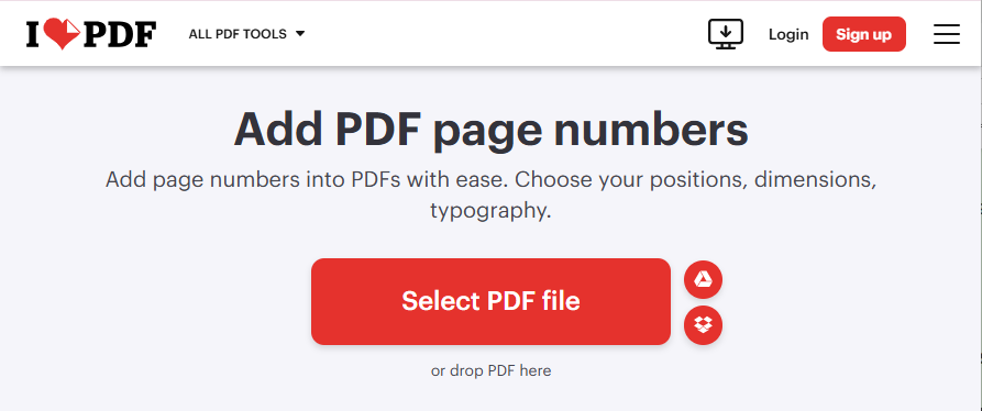 add page numbers to pdf online01