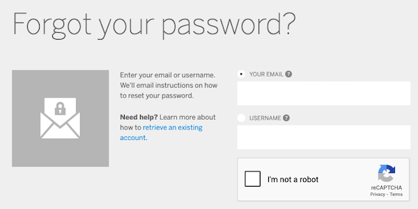 forgot myspace password