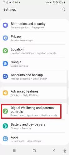 Digital Wellbeing