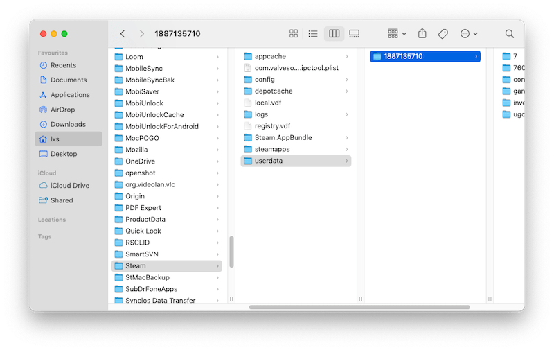 steam cloud save location mac
