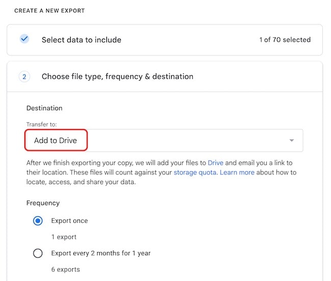 transfer your own videos to drive