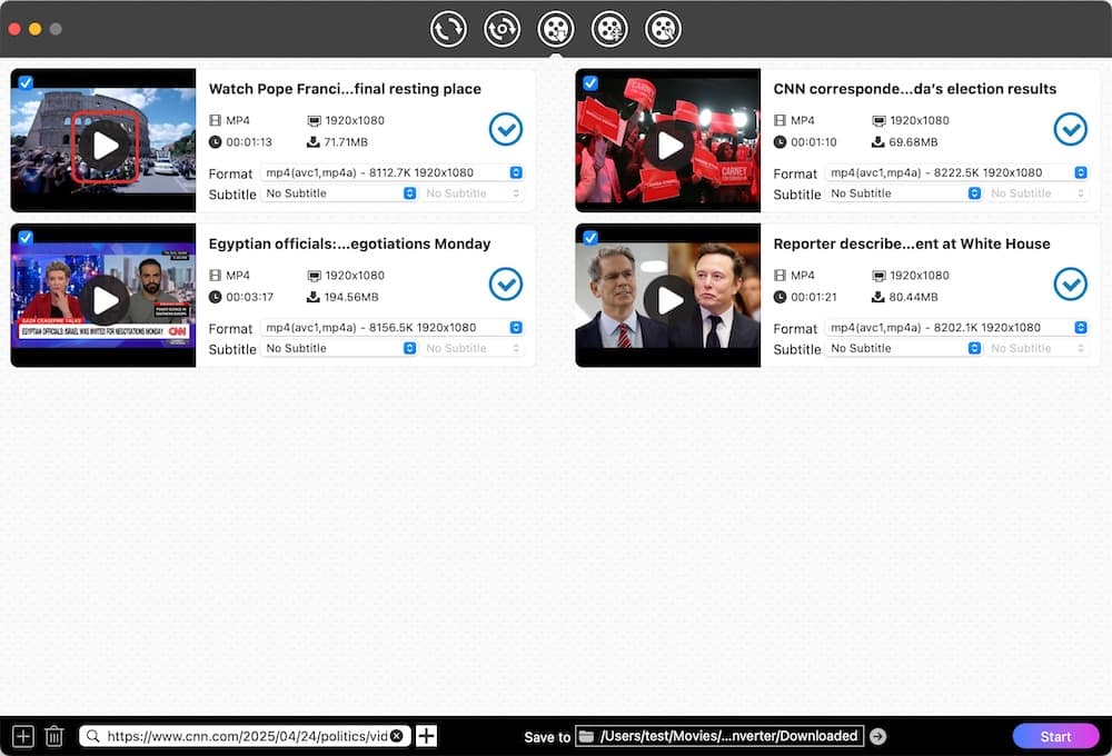 batch download cnn videos with cisdem