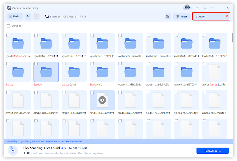restore startup folder cisdem 03