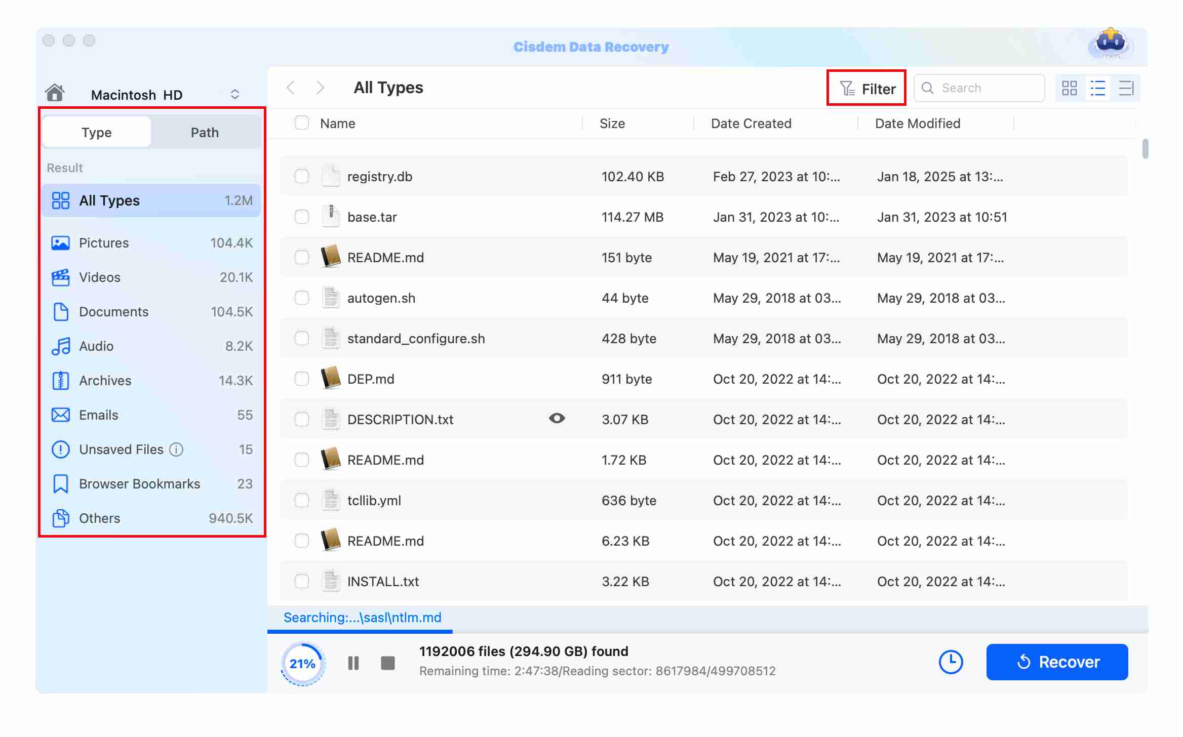 restore from trash mac cisdem02