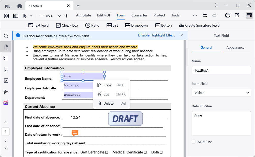 remove fillable fields from pdf cisdem03