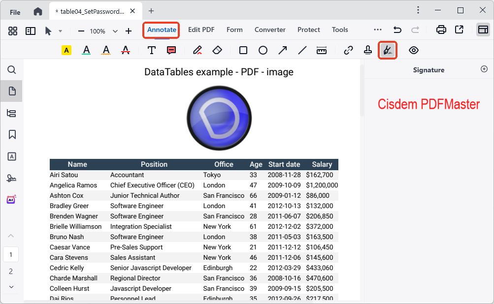create a signature for pdf cisdem02