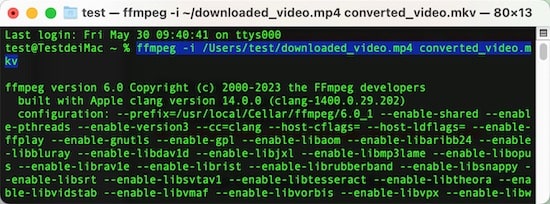 convert youtube to mkv
