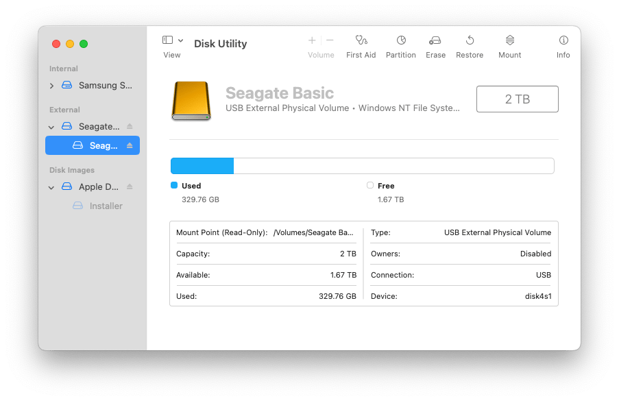 force mount disk utility 02