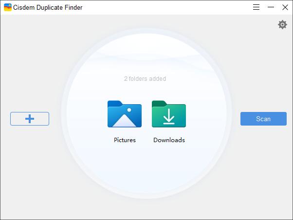 open the folder you want to scan for duplicate files
