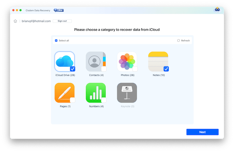recover icloud notes with cisdem 03