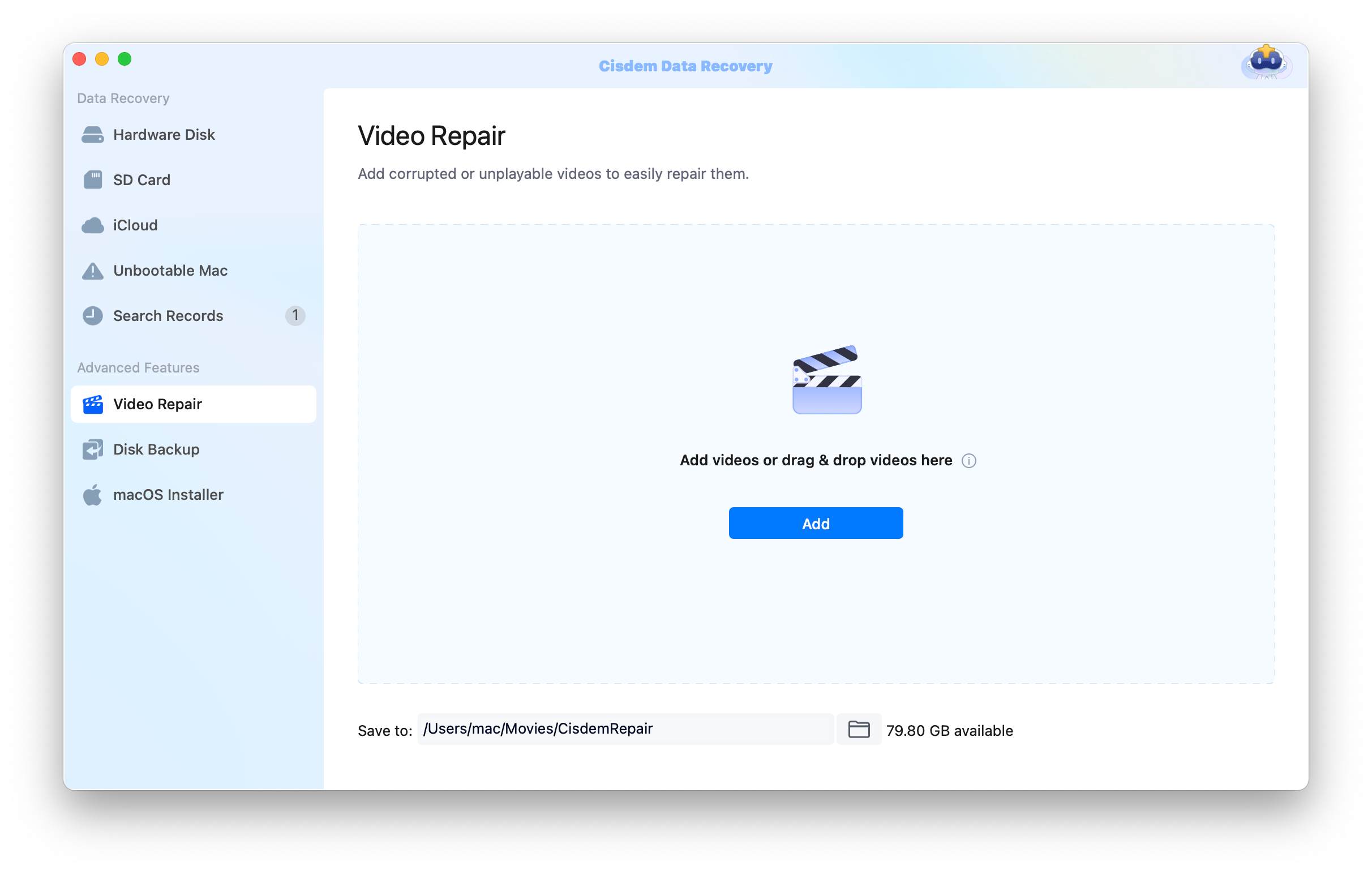 repair mp4 with vlc cisdem01