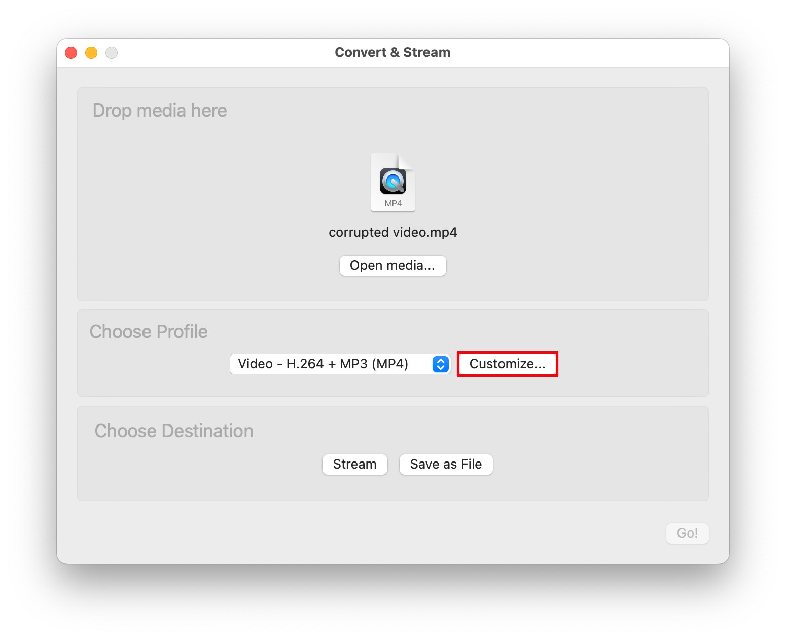 repair mp4 with vlc mac02