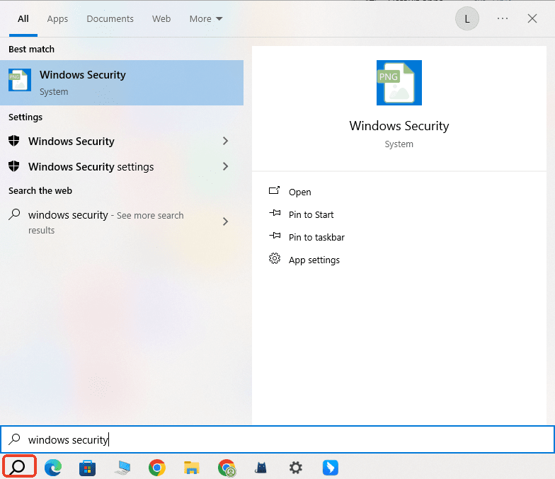 open windows security
