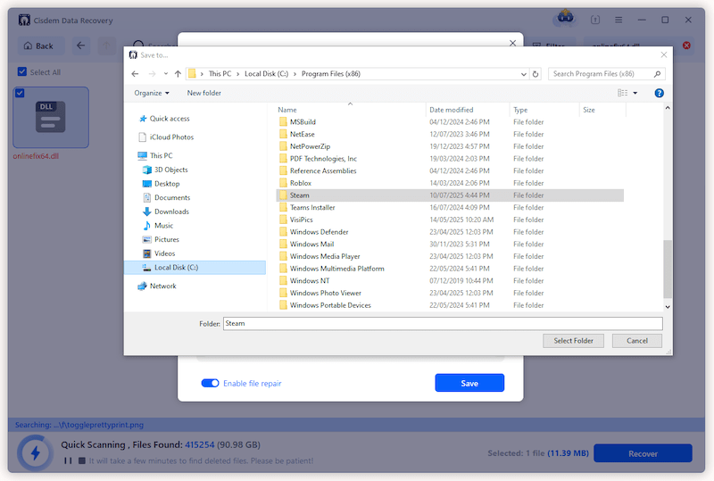 recover dll cisdem 03
