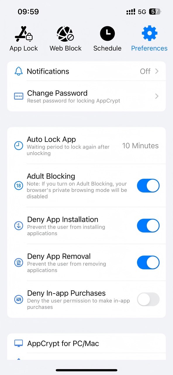 deny app installation