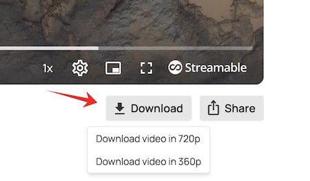 directly download in the page