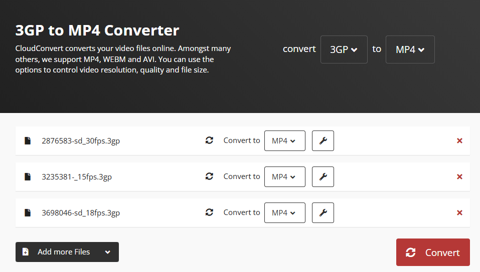 online 3gp to mp4 converter